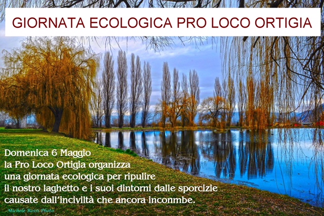 Domenica 6 maggio la pro loco Ortigia organizza giornata ecologica per ripulire il laghetto di Ortucchio