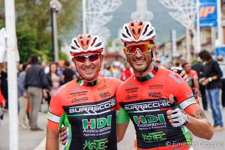 Roberto Fortunato e Massimiliano Scipioni portano in alto il Team Cicli Buracchio