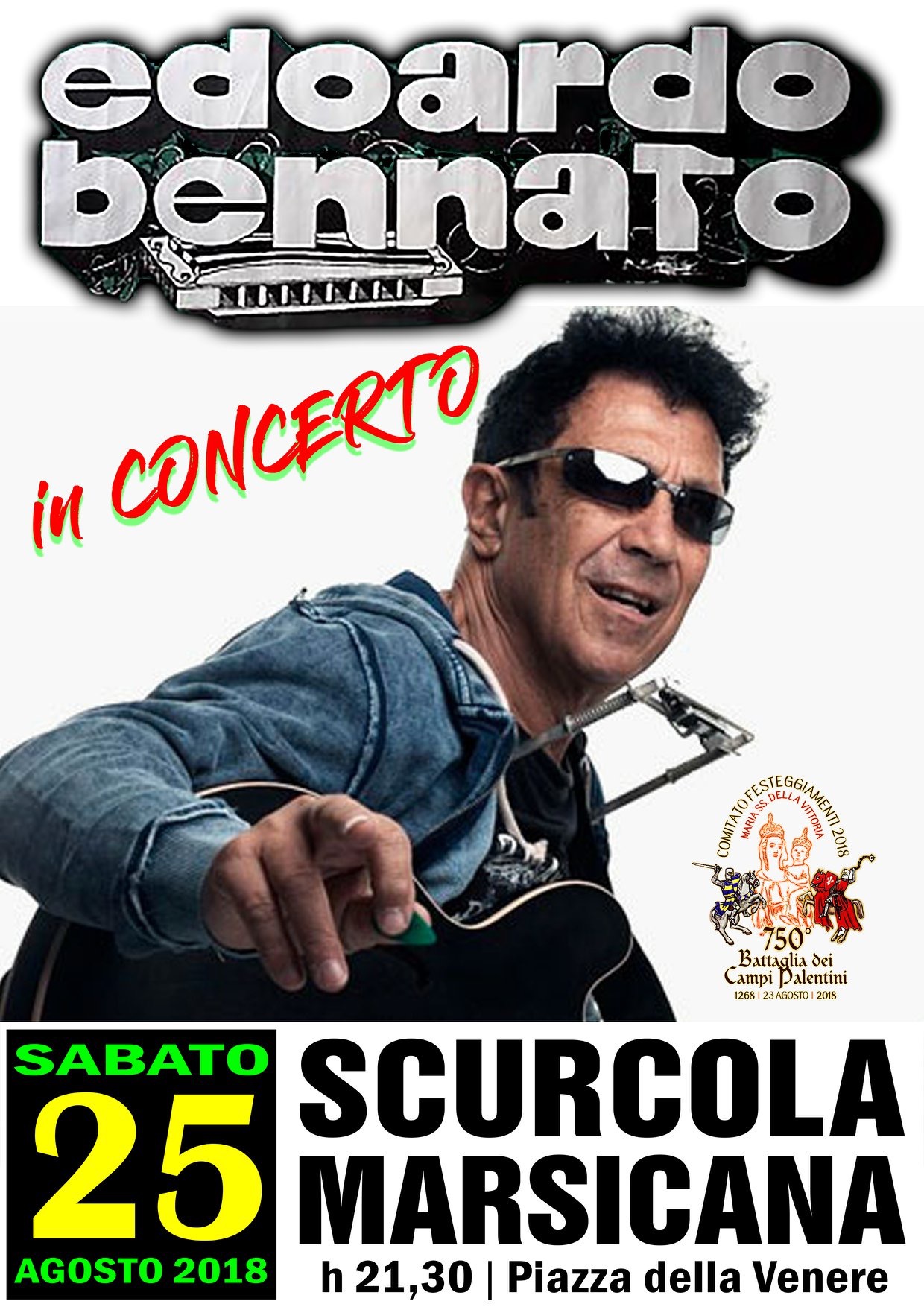Edoardo Bennato in concerto a Scurcola Marsicana