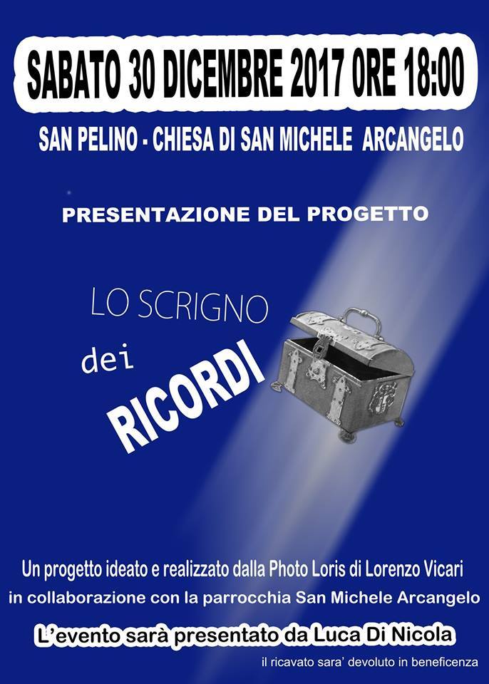 Al via "Lo scrigno dei ricordi" iniziativa commemorativa e di beneficenza nel ricordo di Luca Bielli, Antonio Fracassi e Vanni Frigioni di San Pelino