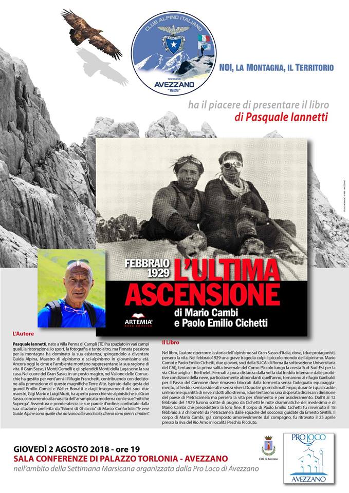 La storia delle nostre grandi montagne attraverso il racconto di un alpinista-scrittore abruzzese: Pasquale Iannetti