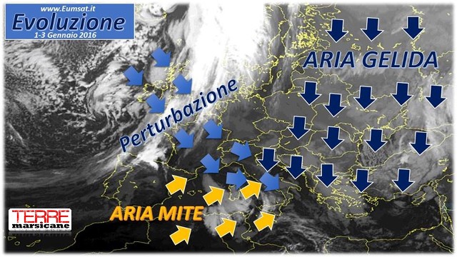 Evoluzione meteo TM - 2-5 Gennaio 2016