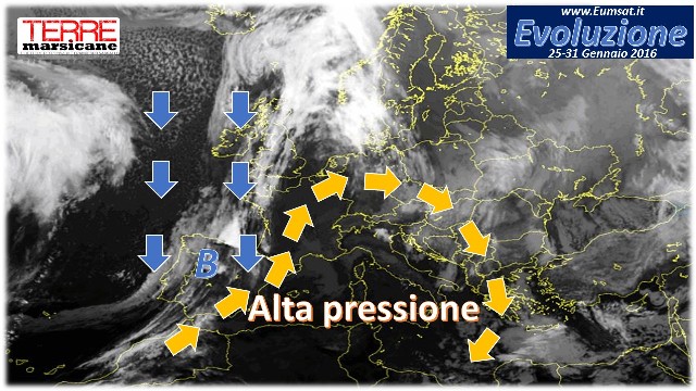 Evoluzione meteo TM - 25-31 Gennaio 2016