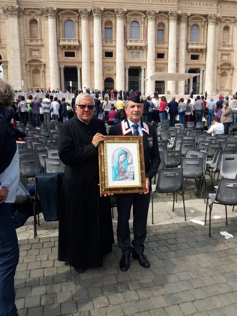 L’associazione Nazionale Carabinieri di Tagliacozzo ricevuta in udienza dal Papa