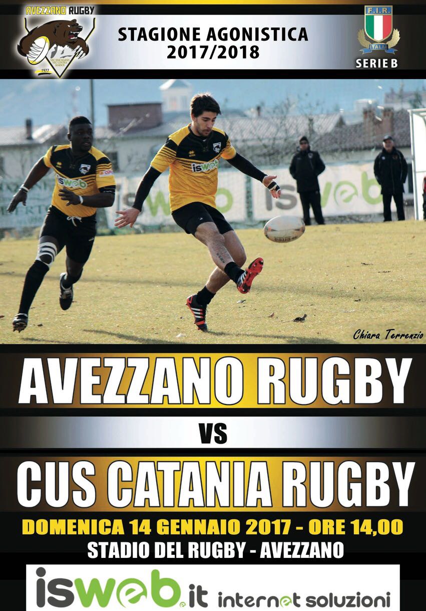 Serie B: Fondamentale partita in casa per L'Avezzano Rugby contro il Catania