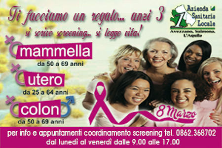 Campagna di sensibilizzazione alla prevenzione oncologica