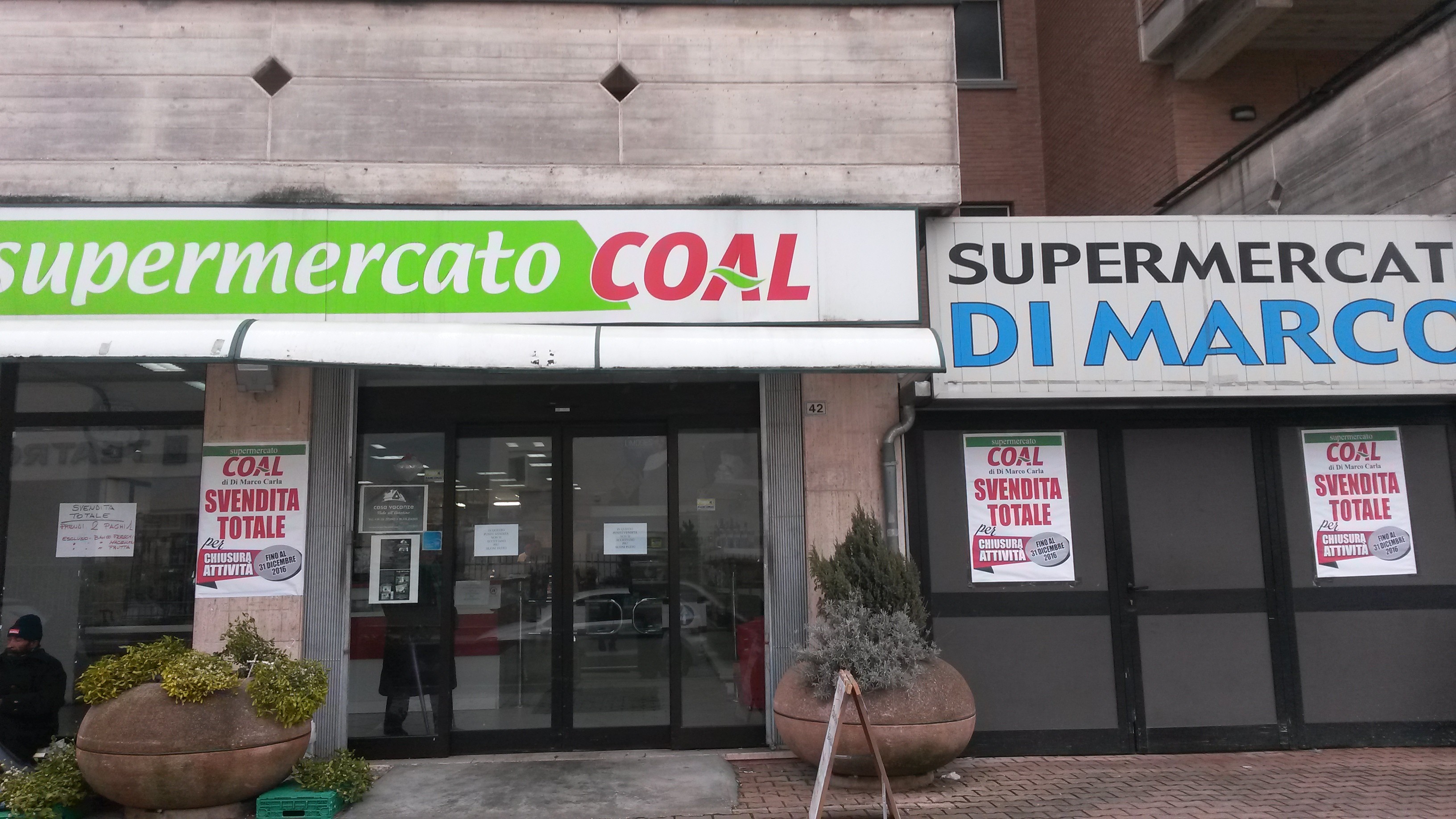 Chiude il Coal di via Veneto. Di Bastiano: "La città perde un punto di riferimento soprattutto per gli anziani"