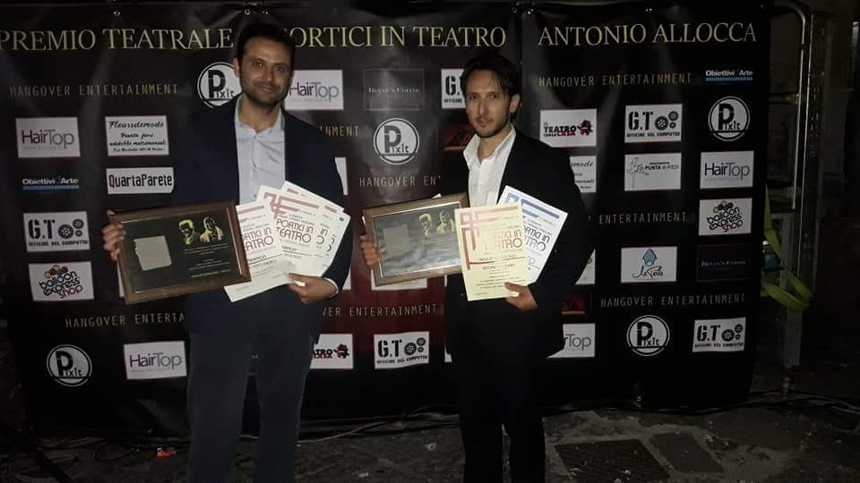 "Portici in teatro", incetta di riconoscimenti per gli attori marsicani Alessandro Martorelli e Antonio Pellegrini