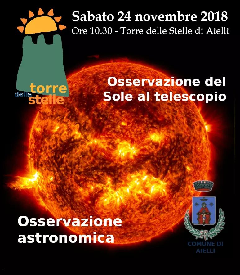 Il sole al telescopio!