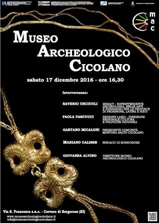 Nasce a Corvaro di Borgorose il Museo Archeologico Cicolano