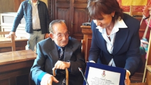 L'avezzanese Eduardo Cavallaro compie 100 anni, ieri la cerimonia in Comune