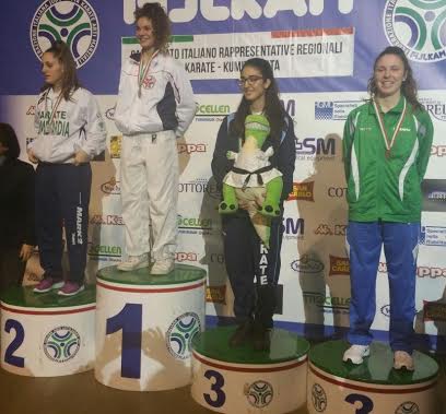 La marsicana Giorgia Di Cosimo conquista il bronzo ai Campionati Italiani di Karate