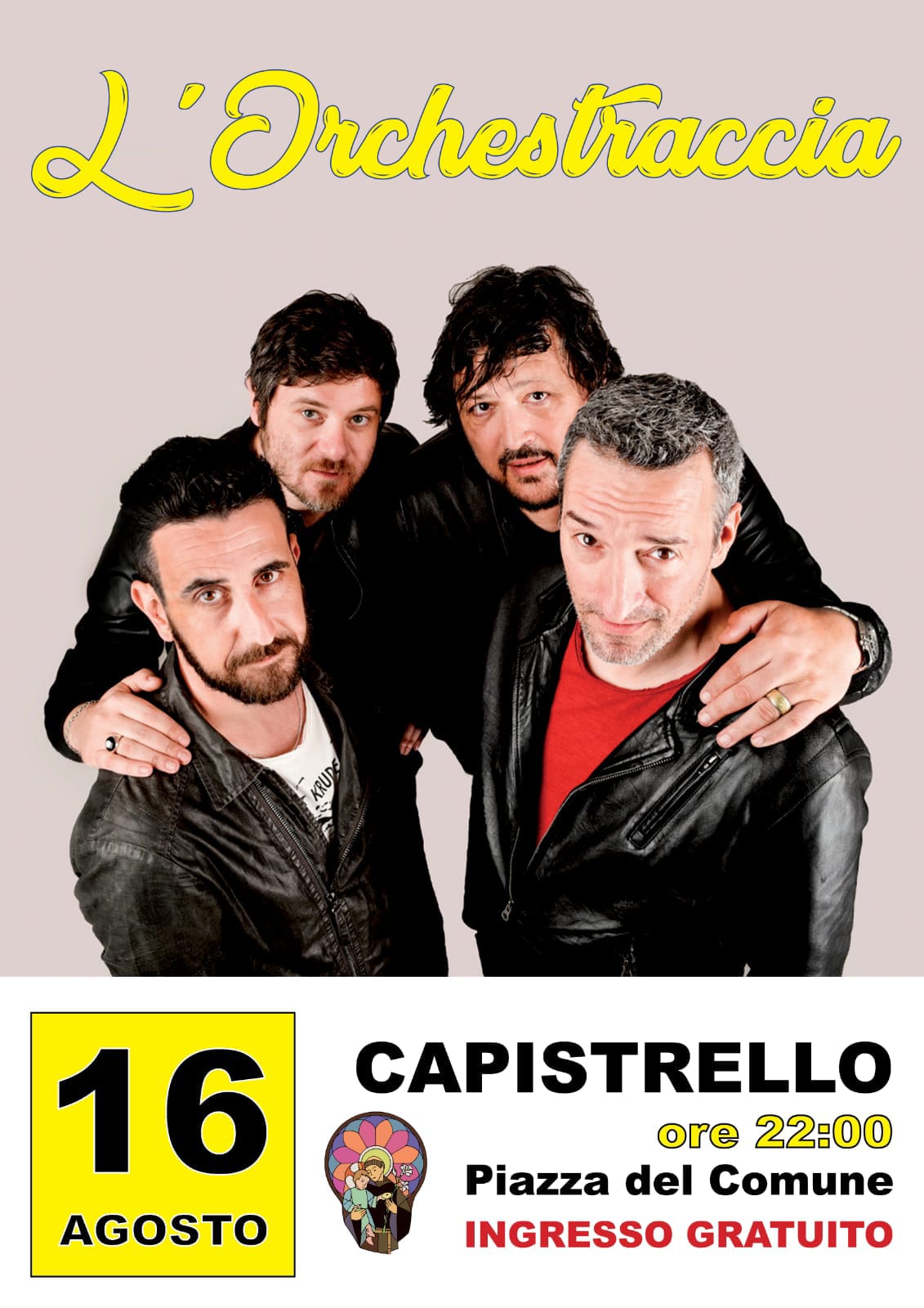 Musica e divertimento a Capistrello con l'Orchestraccia, la band romana che porta allegria sui palchi di tutta Italia
