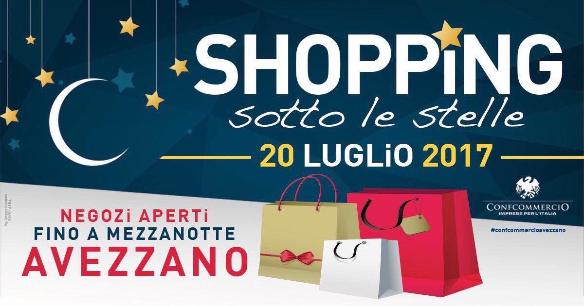 Shopping sotto le stelle