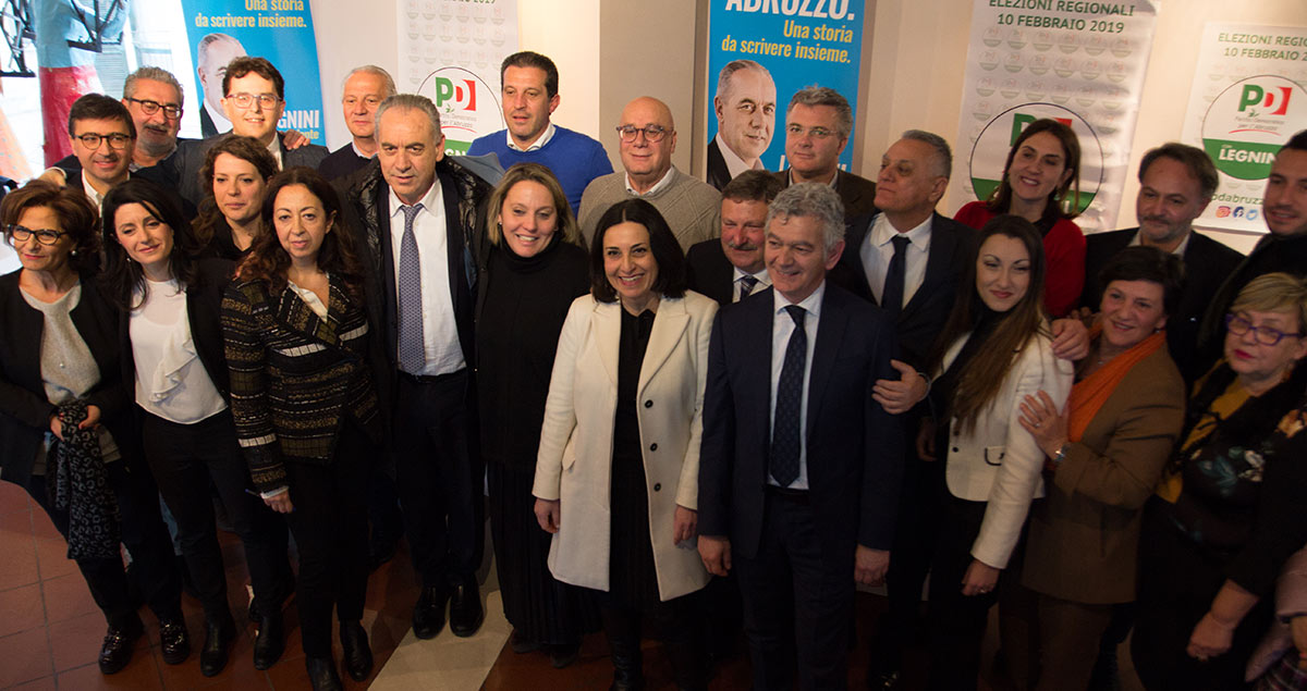 Regionali 2019 - Il Pd presenta i propri candidati