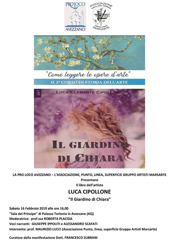 Presentazione del libro "Il giardino di Chiara", di Luca Cipollone