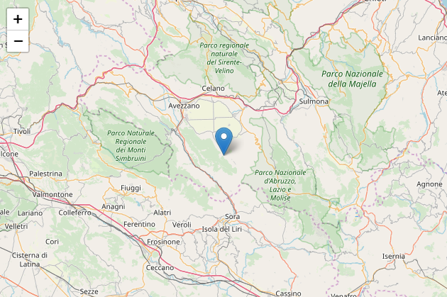 Lieve attività sismica nella zona di Collelongo, quattro micro scosse in pochi minuti