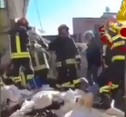 Esplosione della palazzina ad Avezzano, VIDEO