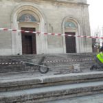 Iniziati i lavori di ripristino dei sampietrini davanti la Cattedrale di Avezzano
