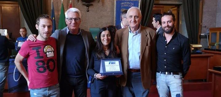 Il premio della FIN Abruzzo 2018 ad Alessandro Bianchi