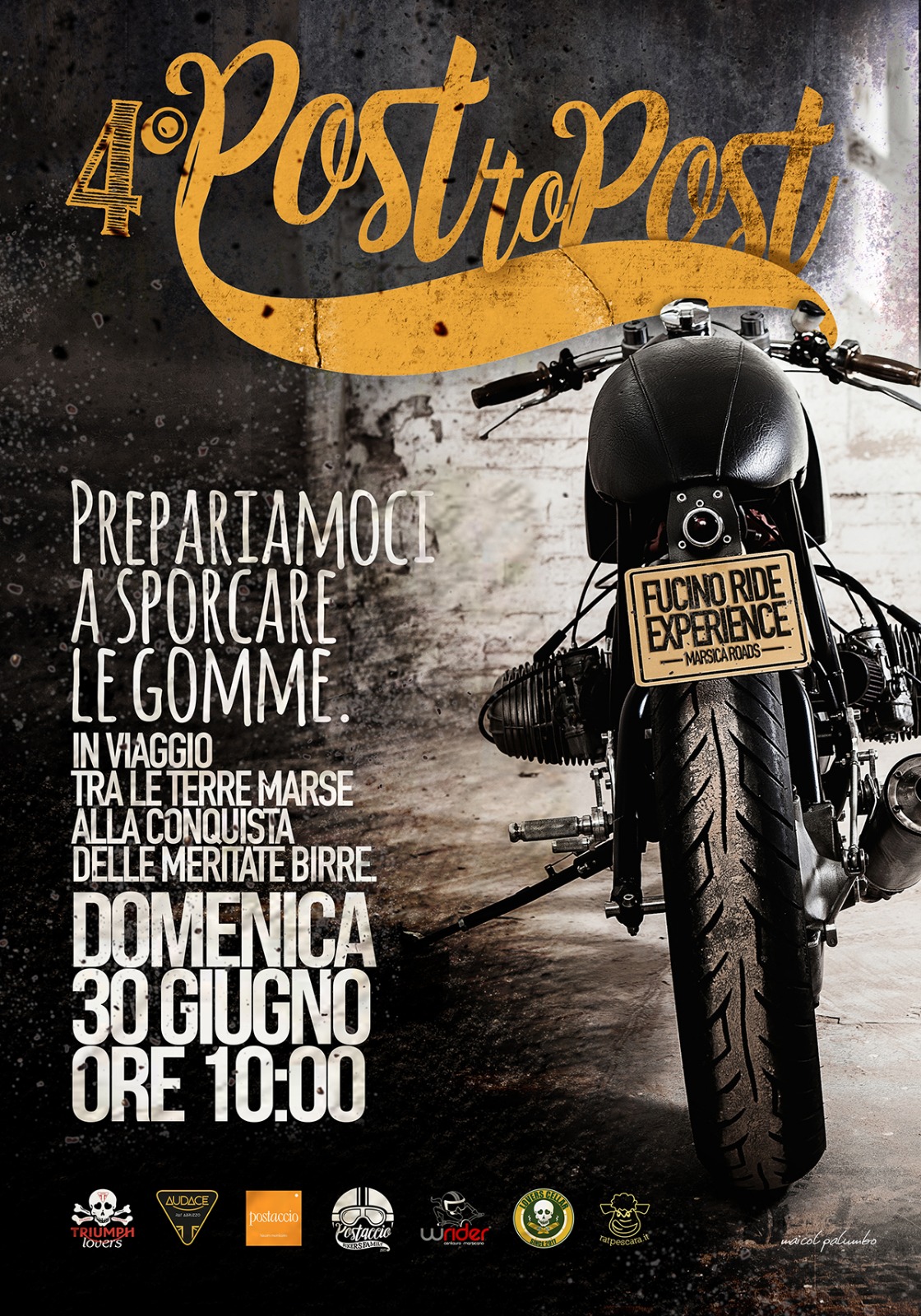 Motori accesi per il 4° Post to post, l’evento motociclistico marsicano ideato dai due amici Avezzanesi Paolo Verna e Maicol Palumbo
