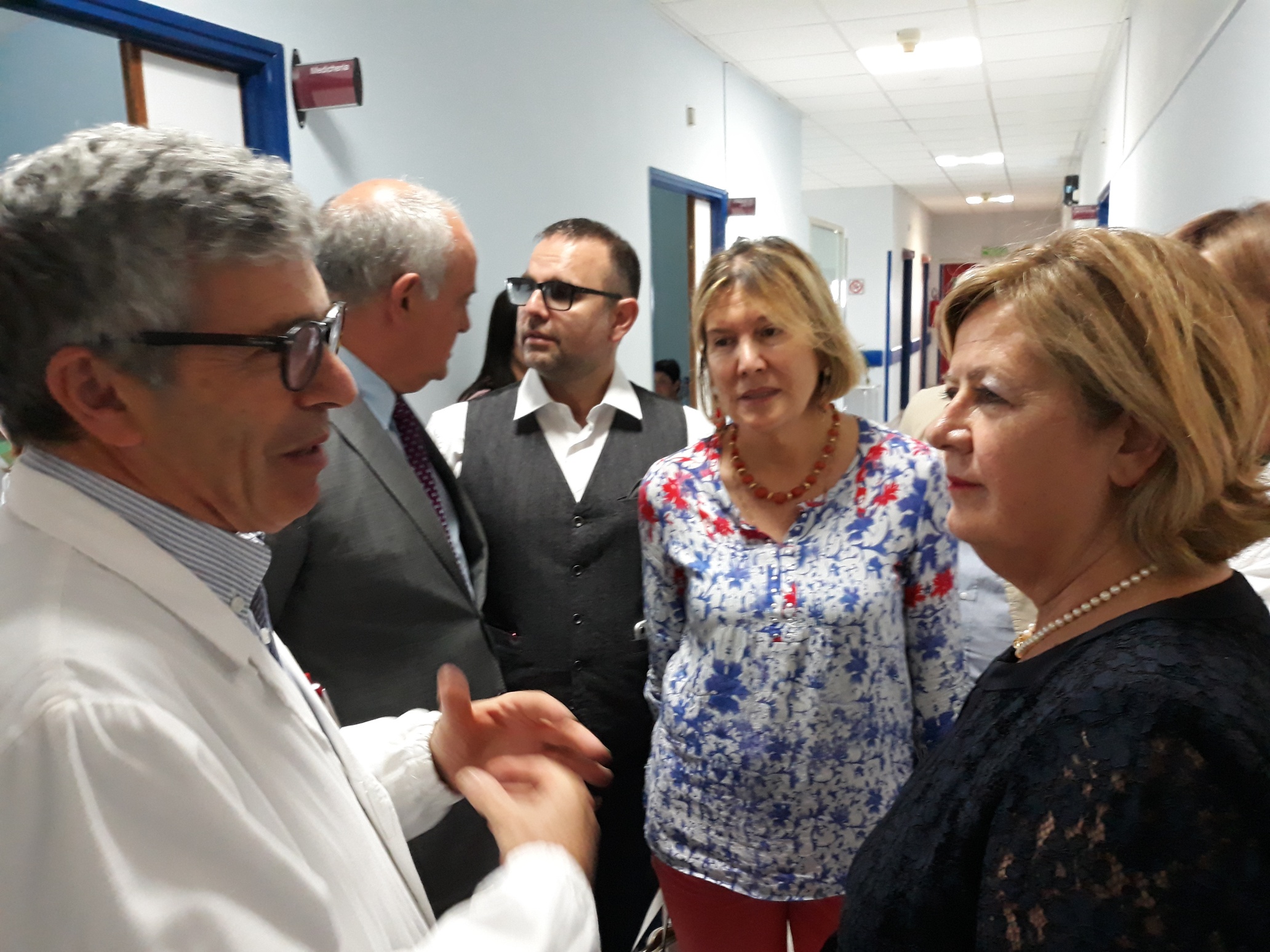 L’assessore regionale Verì visita l’ospedale di Avezzano insieme al consigliere Angelosante