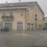 Bomba d'acqua ad Avezzano, le strade diventano fiumi