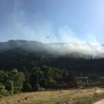 Incendio al bosco della Petogna, in azione i Canadair