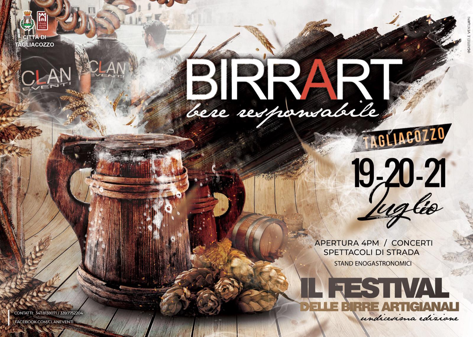 Torna BIRRART, il Festival della birra artigianale