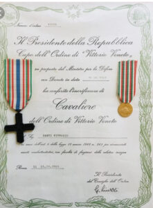 Elenco dei soldati appratenti all'ordine dei Cavalieri di Vittorio Veneto risiedenti nel comune di Pescina