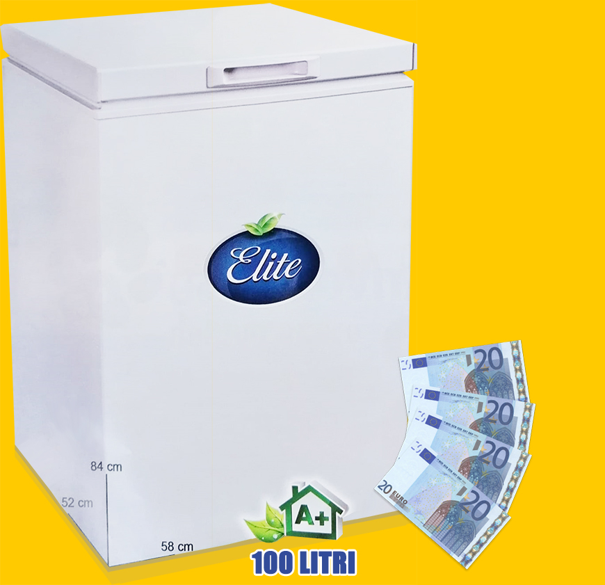 Un congelatore classe A da 100 litri direttamente a casa tua, più 80€ di buoni acquisto | ecco l'incredibile promo di Elite Surgelati
