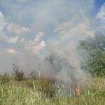 Incendio nell'area fucense del comune di Cerchio