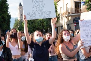 Salvini ad Avezzano:"Carabiniere aggredito dal solito miserabile, oltretutto pure con reddito di cittadinanza"