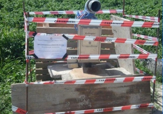 Fucino, i Carabinieri Forestali denunciano un agricoltore per furto di acqua