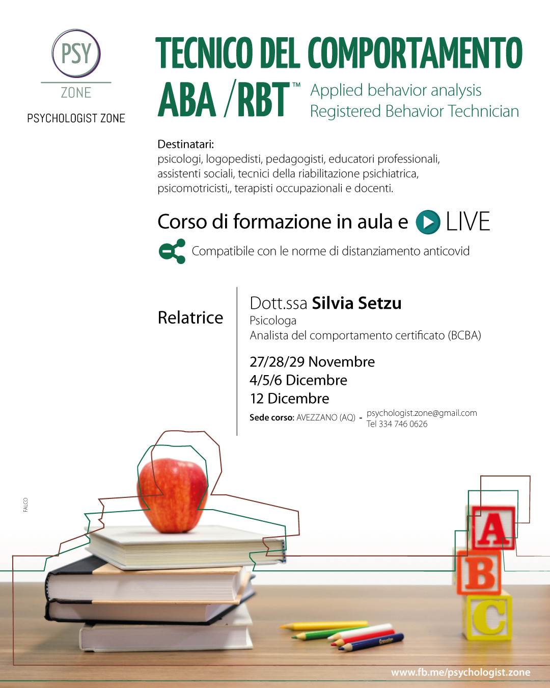 Al via i corsi per tutor DSA e tecnico del comportamento ABA/RBT