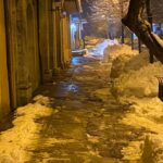 La Protezione Civile di Tagliacozzo al lavoro per rimuovere la neve in alcuni punti sensibili del Paese