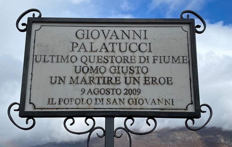 Domani a San Giovanni sarà commemorato l'ex Questore di Fiume Giovanni Palatucci
