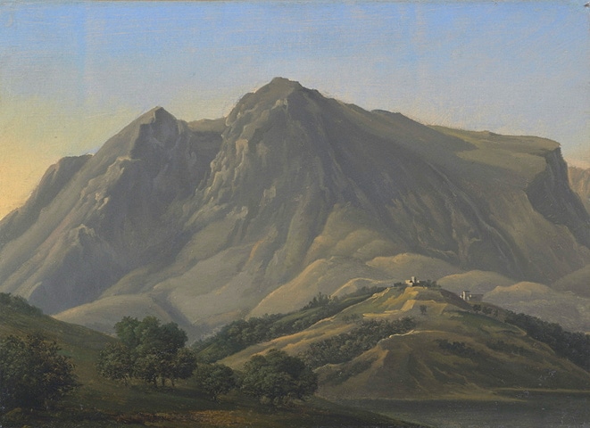 Il Monte Velino dipinto da Lancelot-Théodore Turpin de Crissé nel 1807/1808