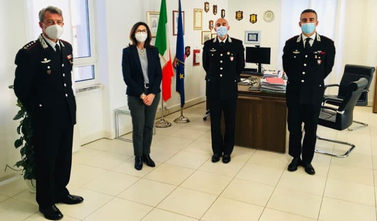 Presentato Nucleo Carabinieri per la tutela del patrimonio culturale per l'Abruzzo e il Molise al Prefetto Torraco