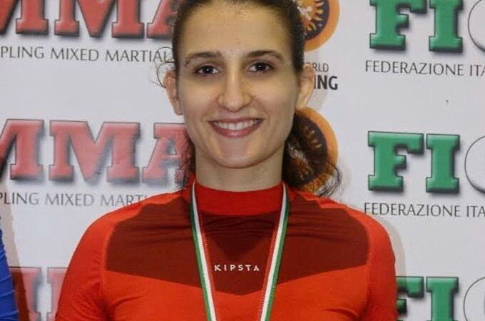 Sonia Fracassi al Campionato Europeo con la Nazionale Italiana Grappling FIGMMA