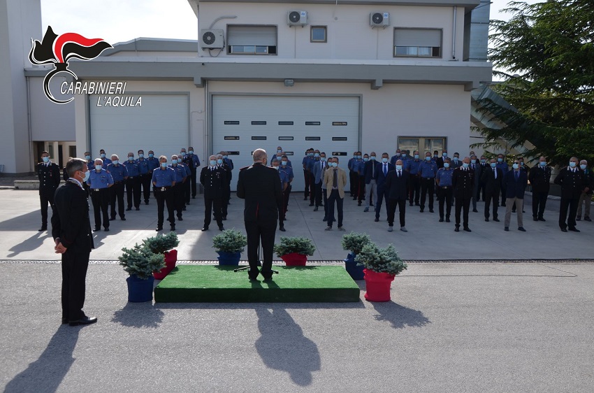 Il comandante della Legione Carabinieri “Abruzzo e Molise” Cerrina in visita a L’Aquila per il saluto di commiato