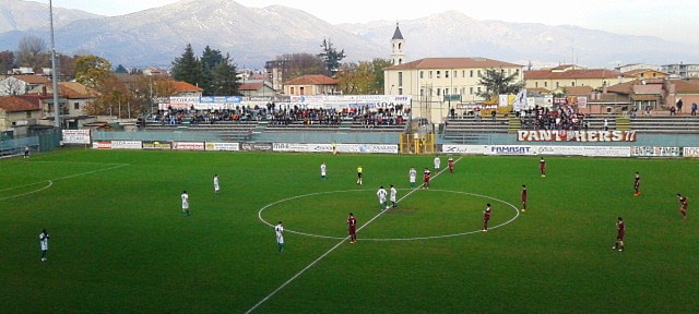 Partita di calcio Avezzano-Chieti, chiusura strade limitrofe allo allo Stadio dei Marsi domenica 12 febbraio