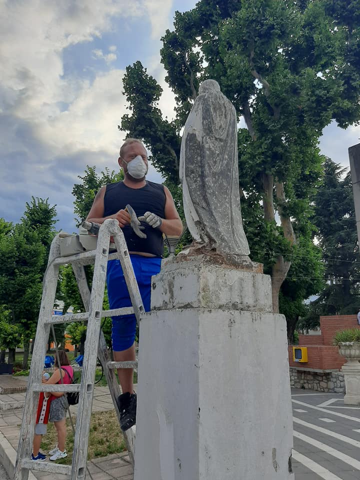 Intervento di restauro per la statua della Madonna del Fucino a San Benedetto dei Marsi
