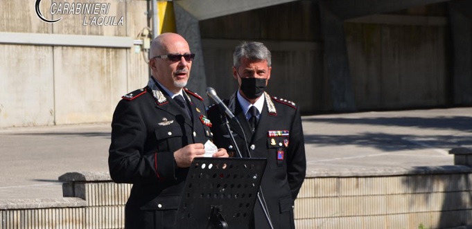 Il Comandante della Legione Carabinieri “Abruzzo e Molise” di Chieti, Generale di Brigata Paolo ACETO, visita il Comando Provinciale di L’Aquila