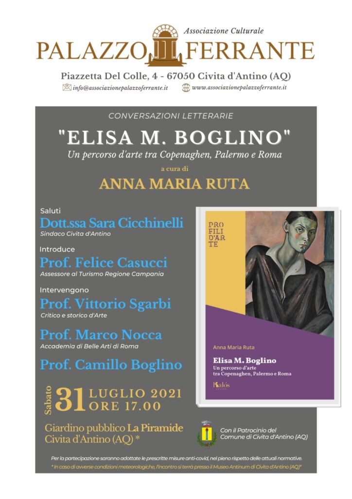 Vittorio Sgarbi alla presentazione a Civita d'Antino del libro di Anna Maria Ruta "Elisa Boglino. Un percorso d'arte tra Copenaghen, Palermo e Roma"