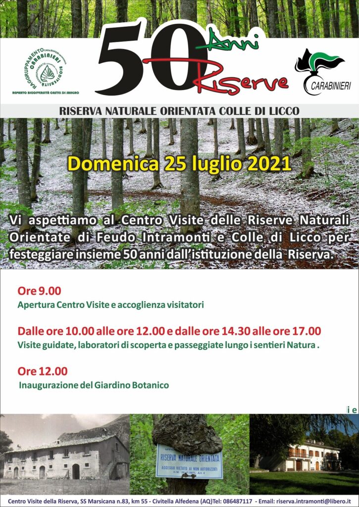La prima riserva naturale statale compie 50 anni, il 25 luglio i Carabinieri per la Biodiversità festeggiano con il pubblico