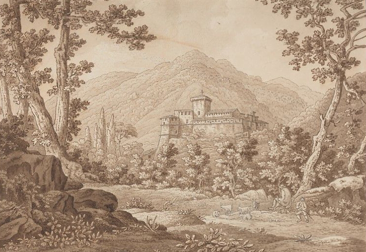 Il castello di Balsorano in un disegno del 1791 di Sir Richard Colt Hoare