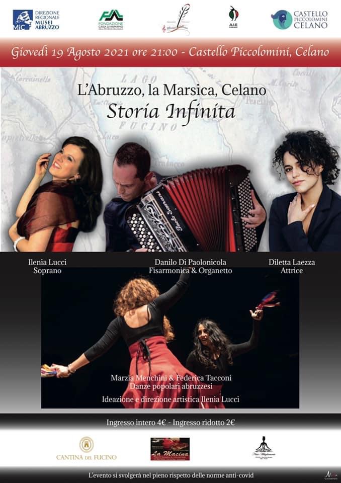 L’Abruzzo, la Marsica, Celano. Storia Infinita, evento promosso dall’Associazione “Mario Lucci - Musica e Cultura”