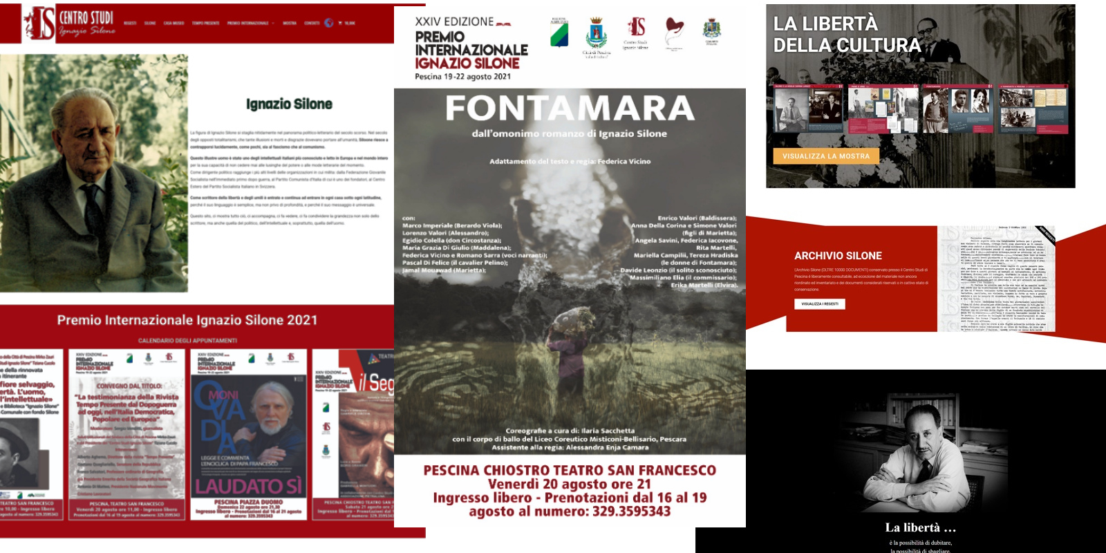 Seconda giornata del Premio Internazionale Silone con la presentazione del nuovo sito web Silone.it, il convegno su Tempo Presente e lo spettacolo “Fontamara”