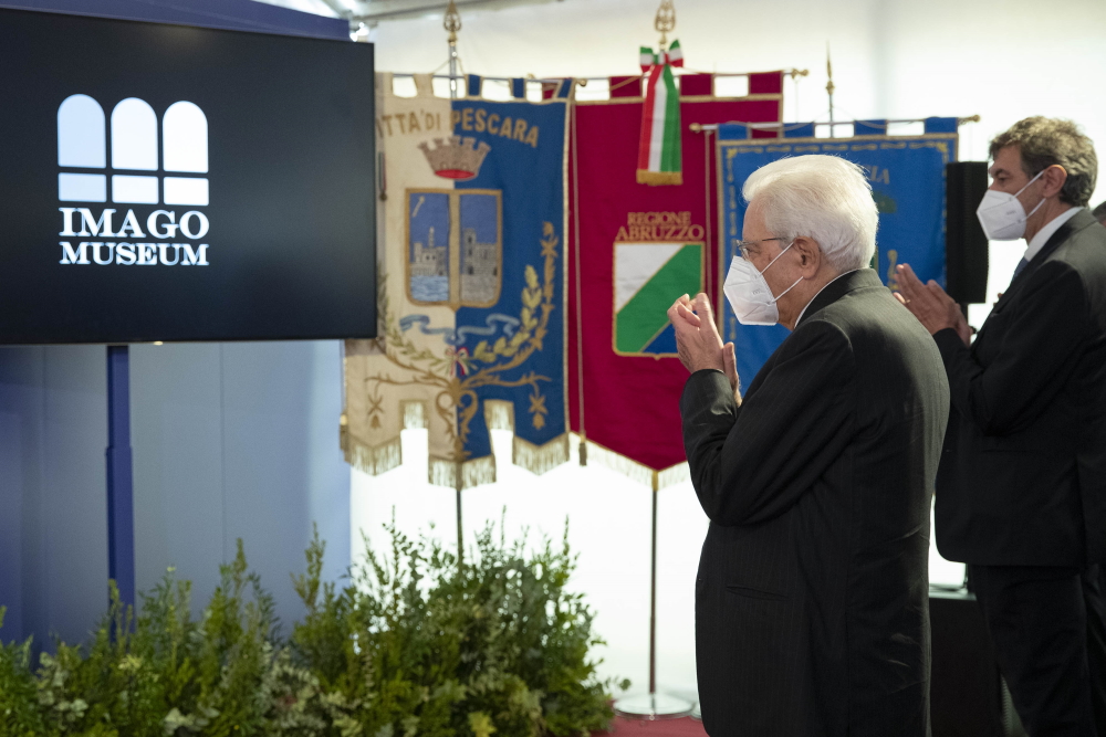Il Presidente Mattarella in Abruzzo: ha inaugurato il polo culturale "Imago Museum" a Pescara